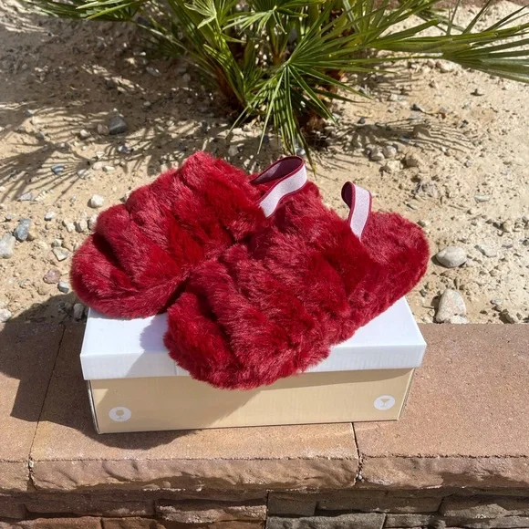 Cranberry Sling Back Slides 💥 - Picture 2 of 6